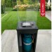 KRATKI Plynový ohřívač PATIO sklo / černý