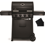 Napoleon REBEL 425 černý | Plynový gril + litinová plancha